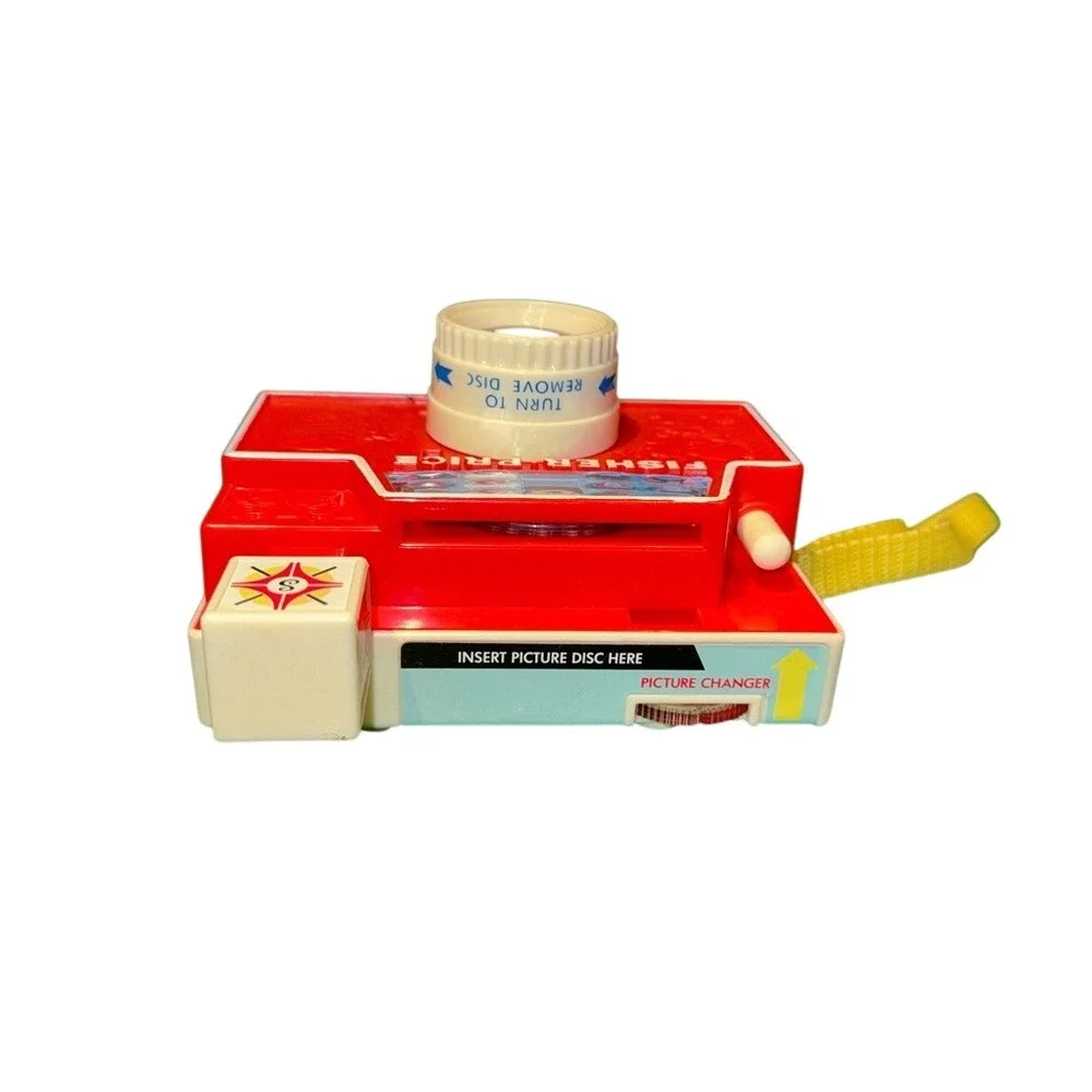 Fisher-Price Classic Changeable Picture Disk Camera Vintage Red Toy 1968 464‎